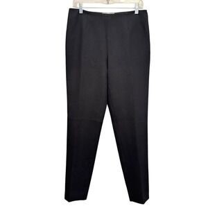 Amina Rubinacci Vintage Black Straight Leg Trousers Made in Italy‎ EU Size 44/8
